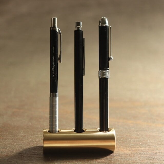 ペン スタンド 真鍮 ホルダー 立て たて 収納 オシャレ 文房具