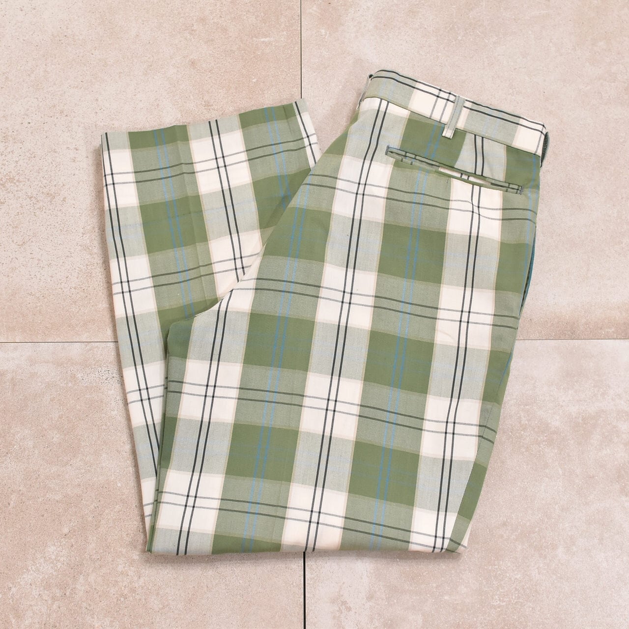 Check pattern 2tuck slacks