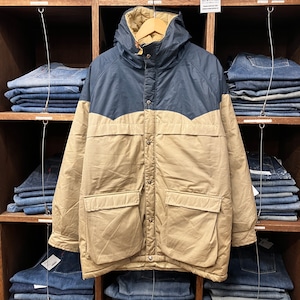 ①1970s L.L.Bean DOWN JACKET NAVY/BEIGE