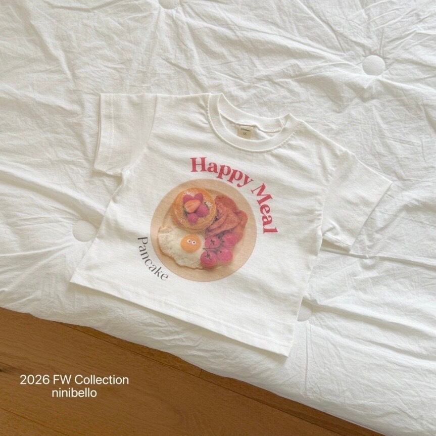 送料無料【予約】/ adultハッピーミール半袖Tシャツ / ninibello