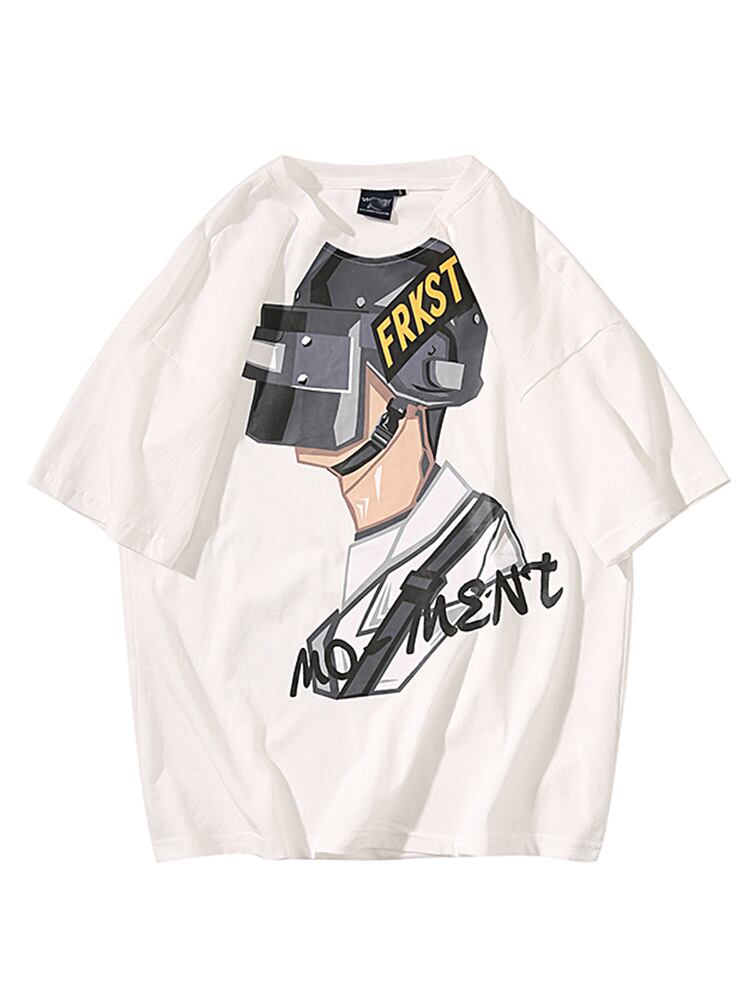 全2色 Tシャツ カットソー プリント カジュアル おしゃれ