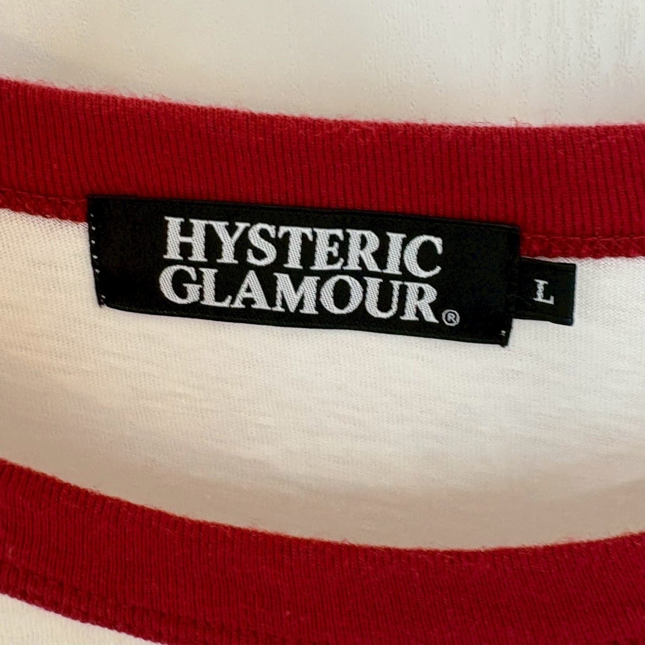 HYSTERIC GLAMOUR ヒステリックグラマー Tシャツ L リンガー センター
