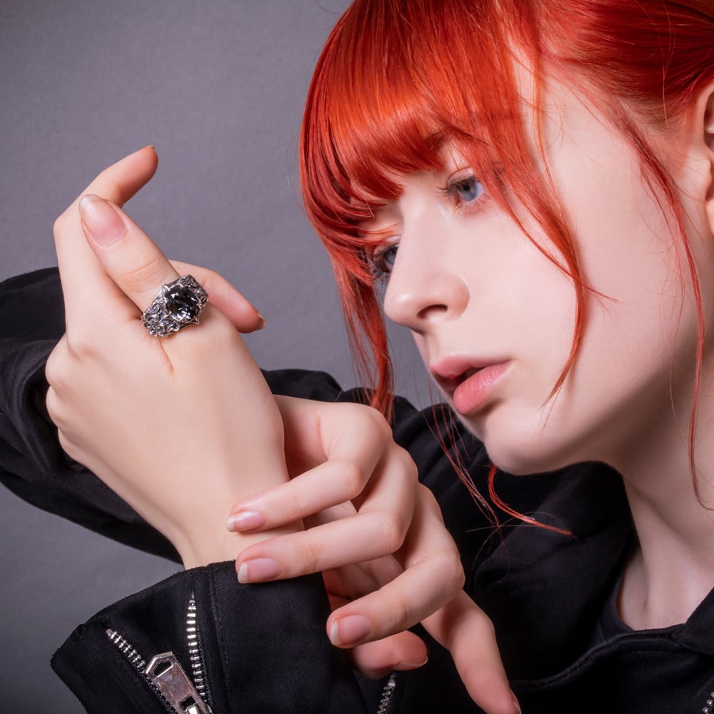 ブラックナイトリング ACR0296 Black knight ring シルバー