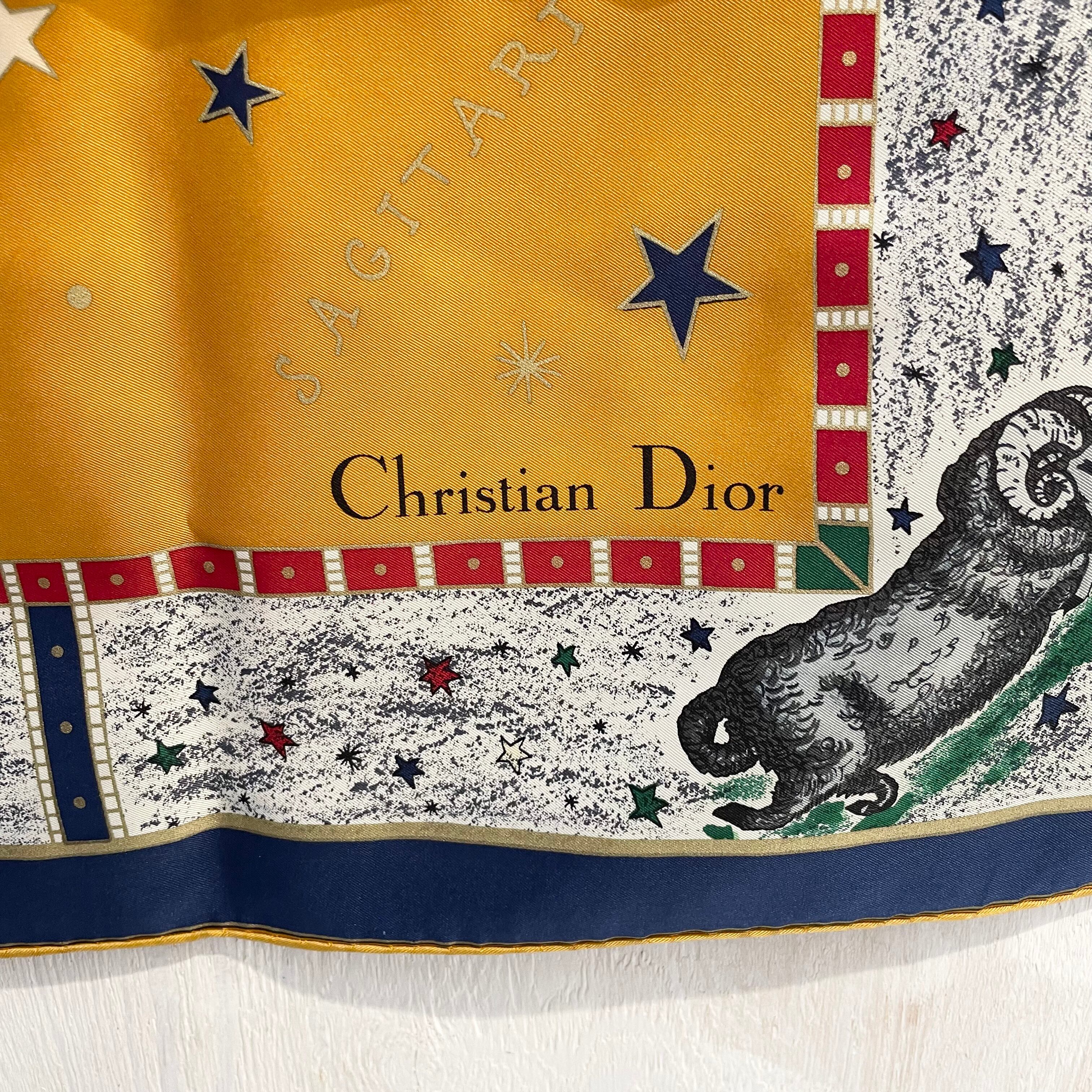 christian dior/scarf/star/navy/クリスチャンディオール/スカーフ