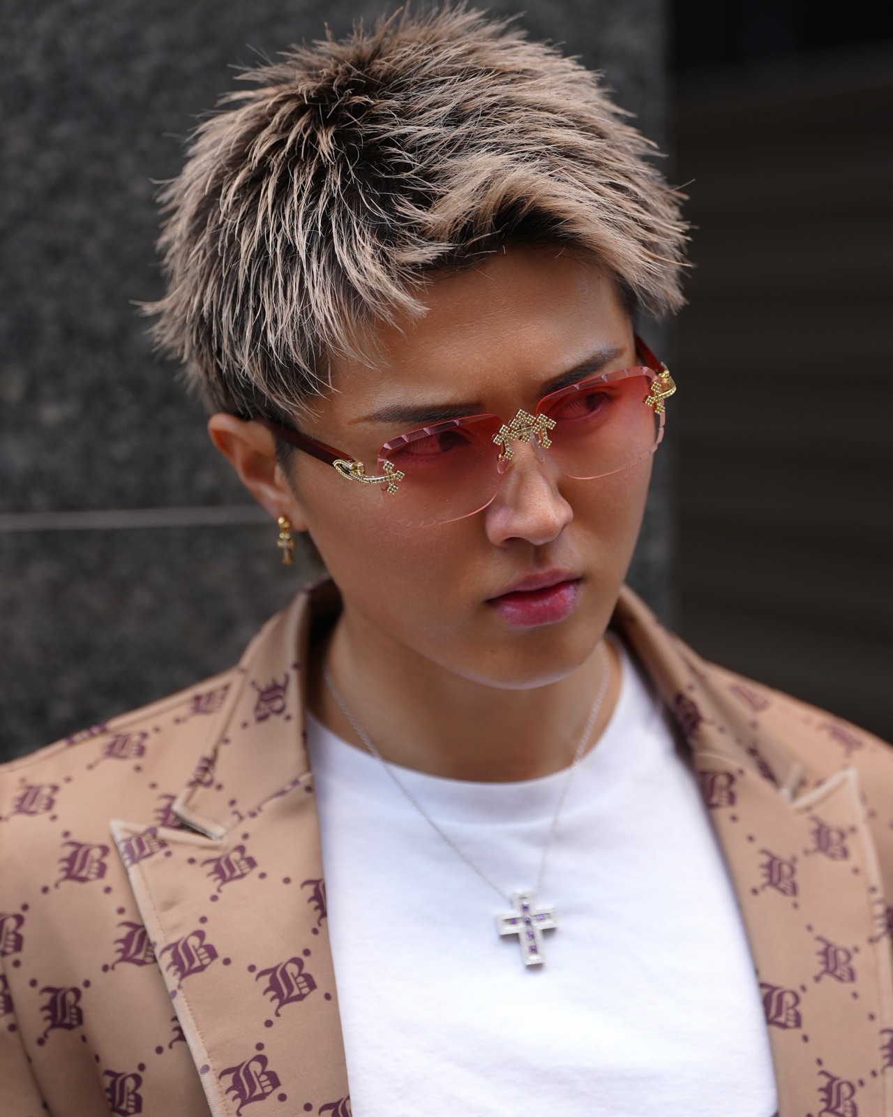 【数量限定】Premium luxury purple necklace【BEL25-0110】