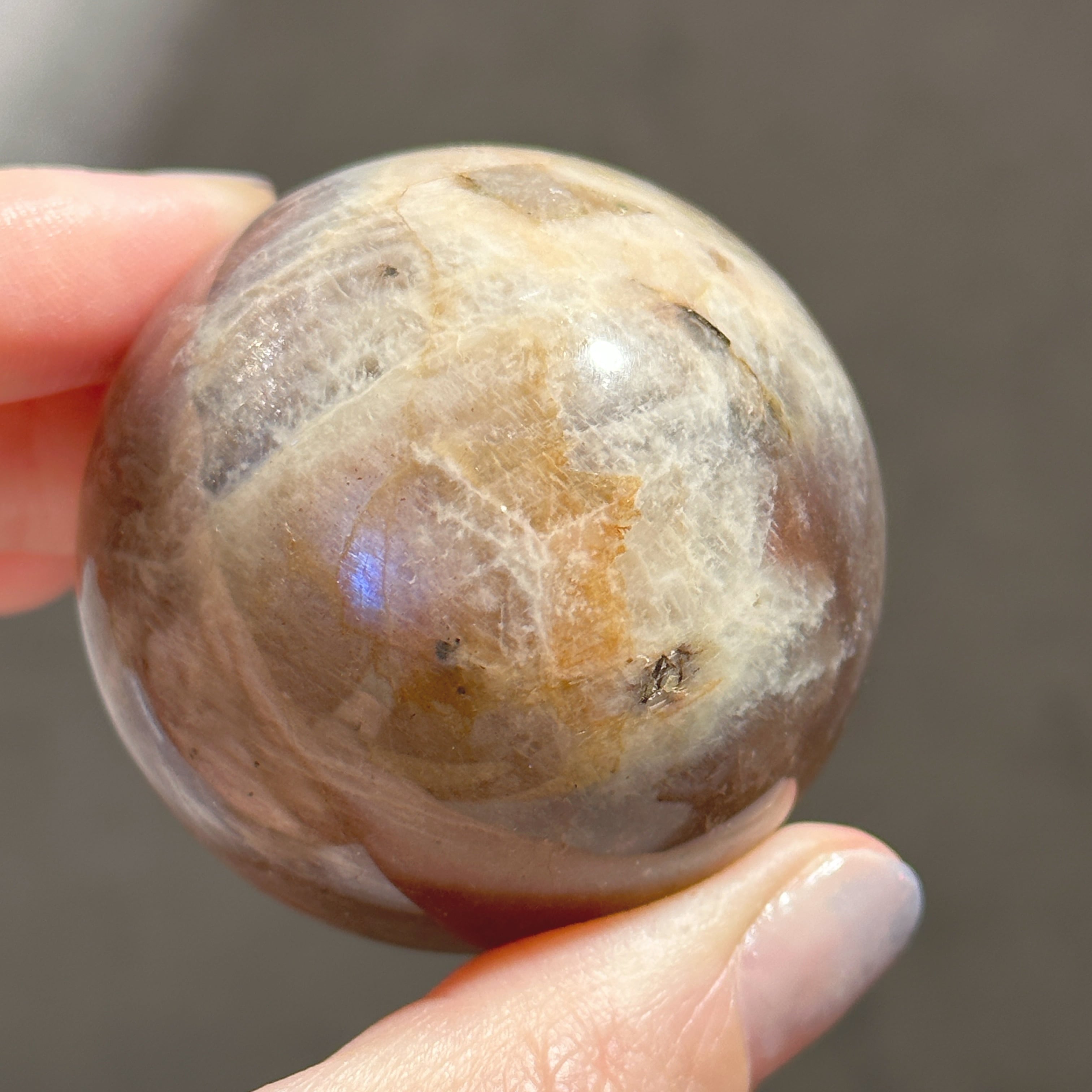 サン＆ムーンストーン スフィア（丸玉）22◇Sun & Moon Stone Sphere
