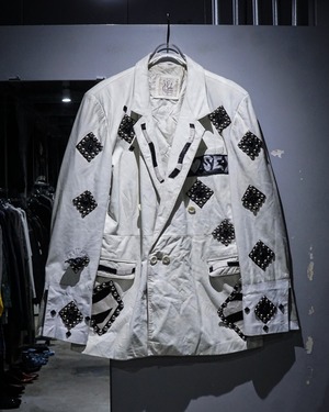【add (C) vintage】“J.Park Collection” Special Custom Double Breasted Leather Tailored Jacket