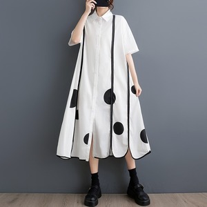 Dot Line Shirt Dress / ドット ライン シャツ ワンピース
