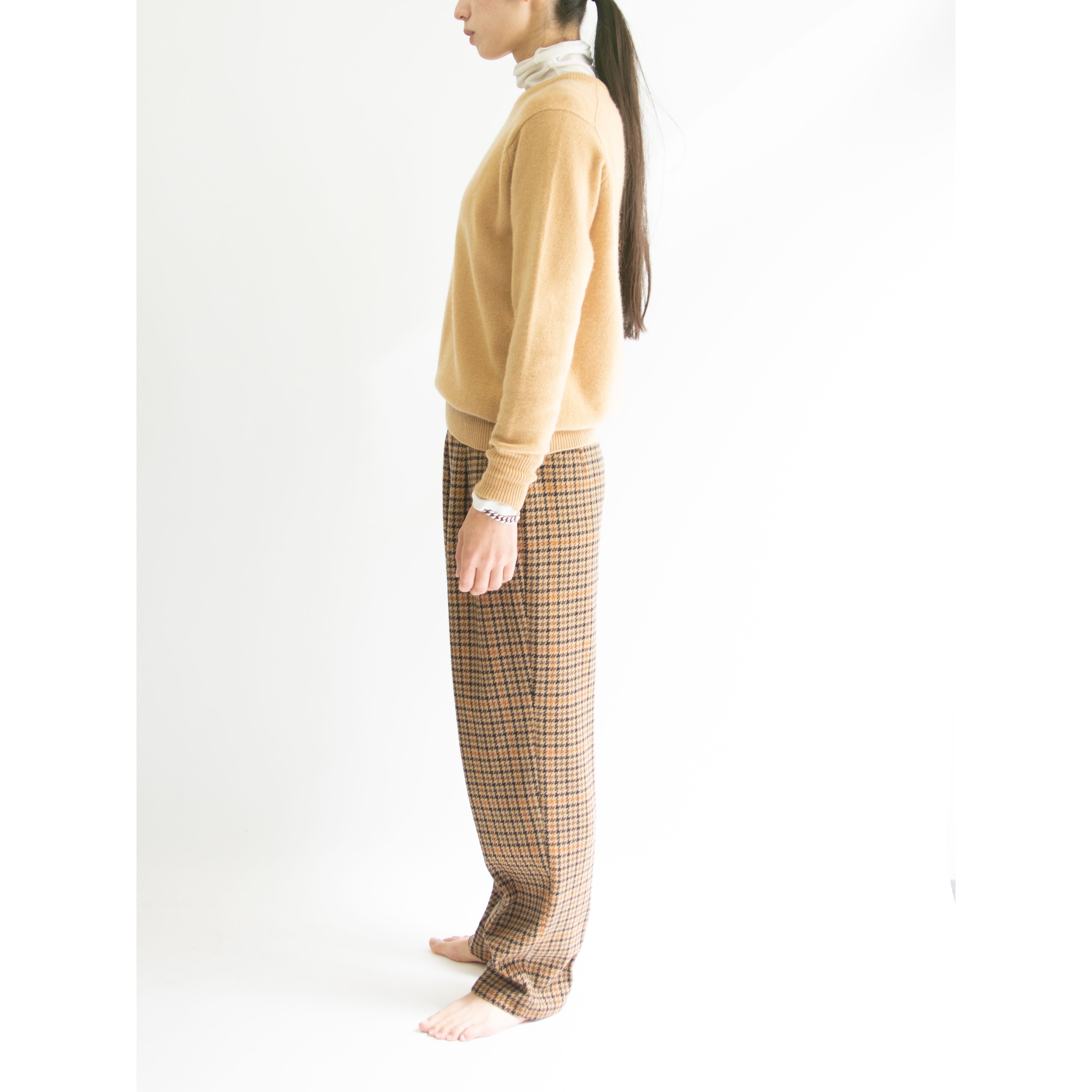 【McDavid】Made in West Germany Wool-Cashmere 2tuck Check Pants(西ドイツ製 ウールカシミヤツータックチェックパンツ)