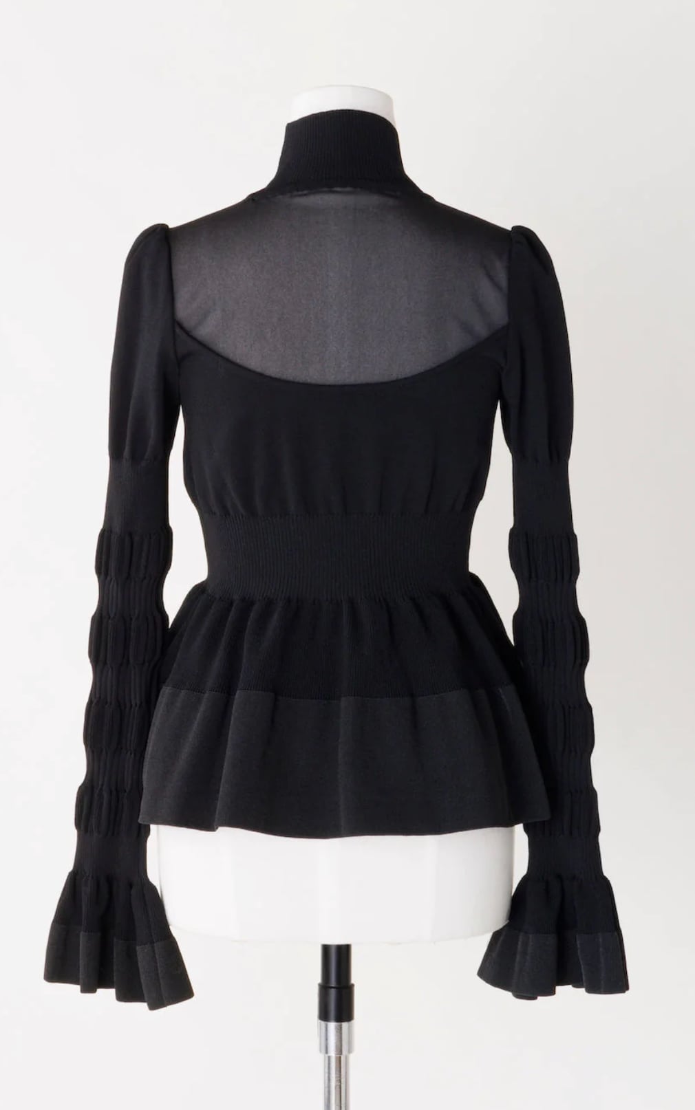 シェリエ sheller / stripe peplum knit あつく tops