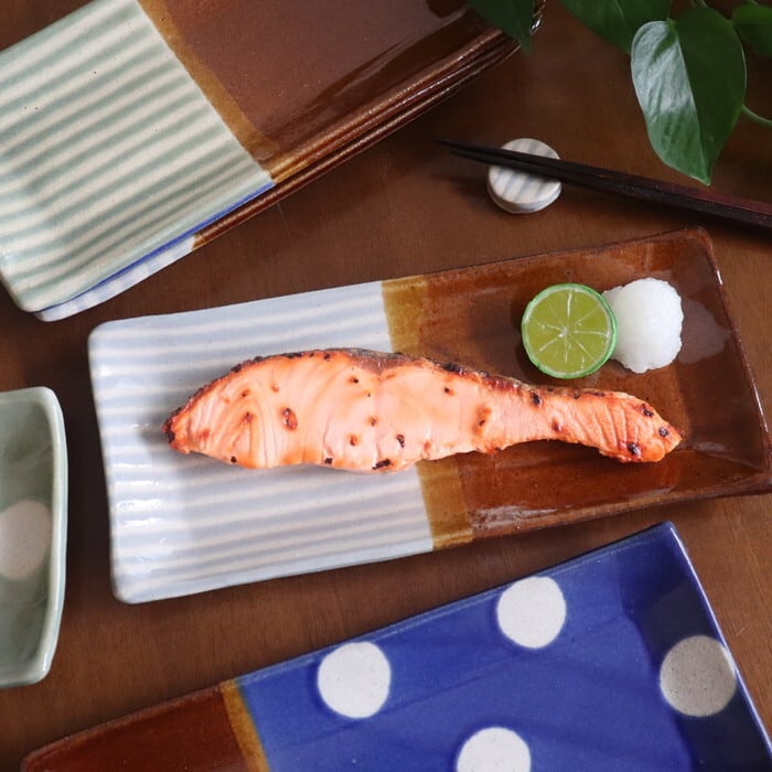 益子焼 台付き皿 濱田窯 / 別注 益子焼 六角皿 大（食器）｜fennica（フェニカ