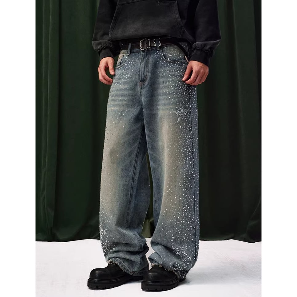 creeef フレアパンツ（drip） 大きいサイズ レディース｜黒縁ドールライン編み上げフレアパンツ(L/LL