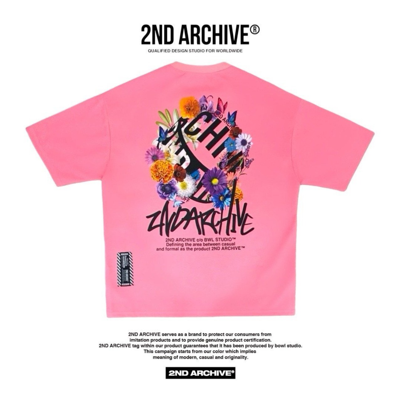 2ND012 2NDARCHIVE Tシャツ 韓国ファッション オーバーサイズ ユニセックス