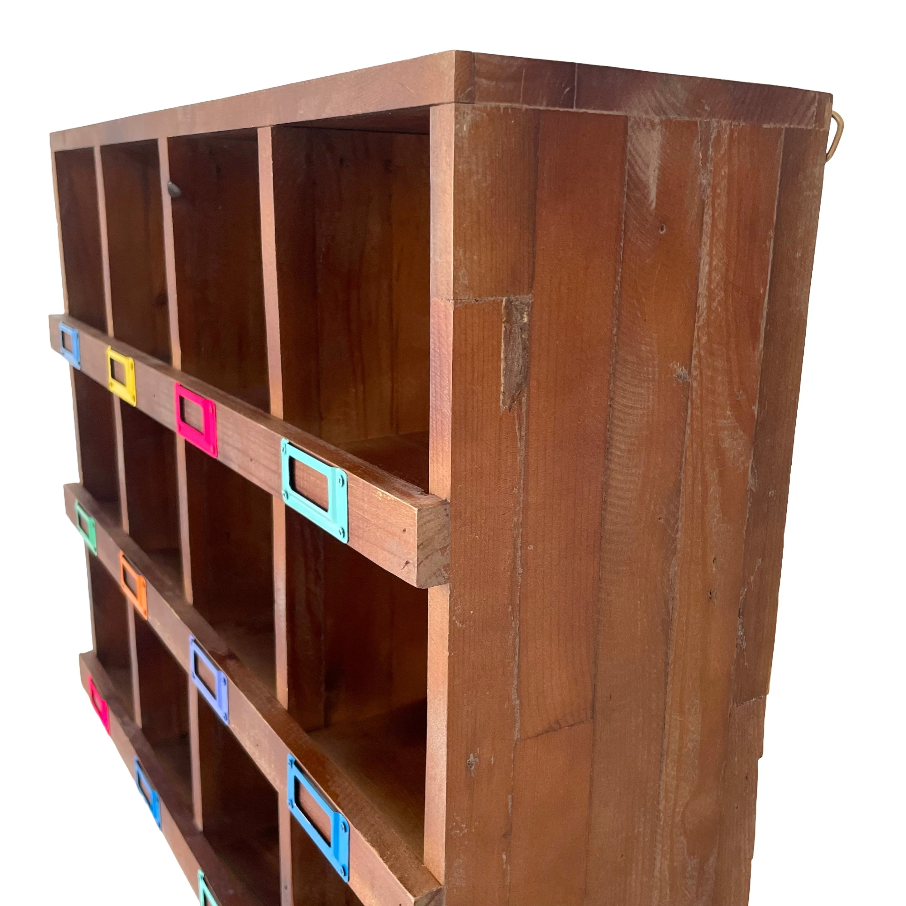 未使用♦️コレクションボックス♦️アンティーク調 ナチュラルロココ仕様♦️送料込 Vivid Label Wood Collection Box W60cm×D19cm×H48cm 収納コレクション