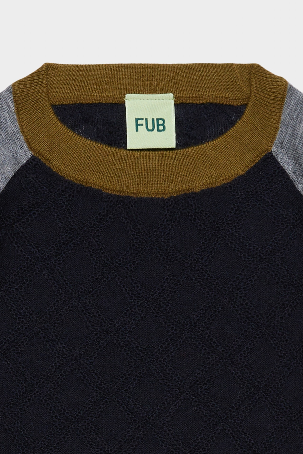 ＜FUB＞Baby&Kids カラーブロック クルーネック セーター Colour Block Crew(dark navy) - 2