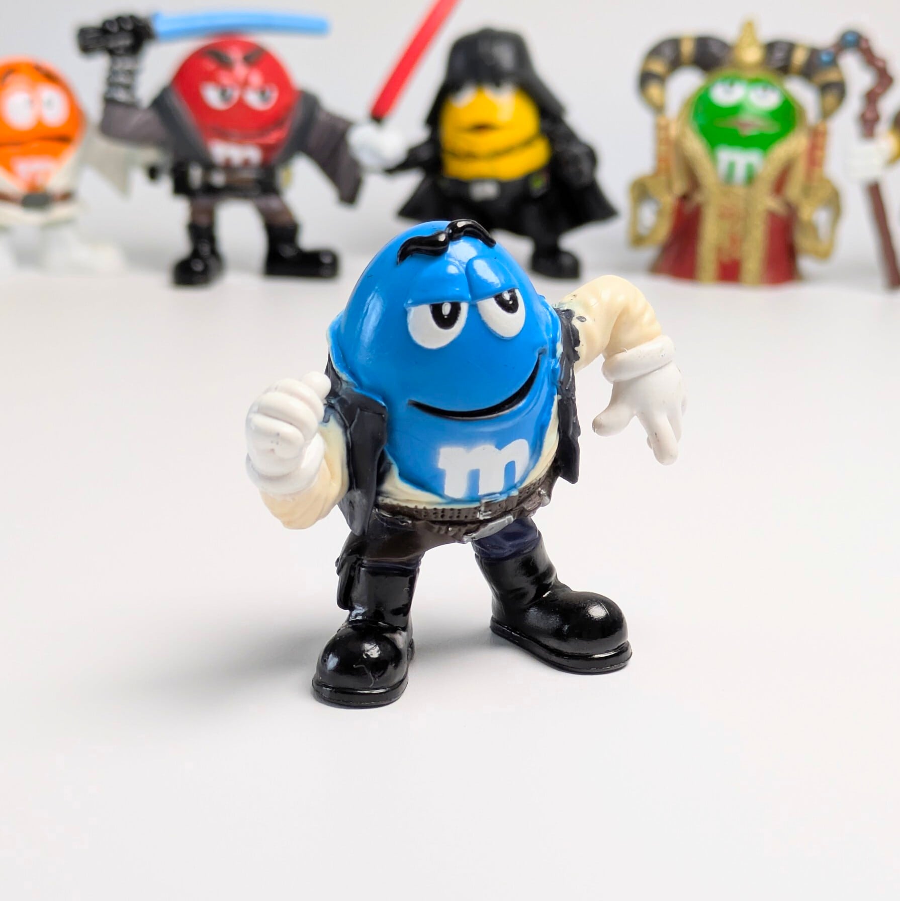 ☆ VINTAGE2005 ☆送料無料!【 STARWARS & m&m's】 PVCフィギュア 8Pセット / スターウォーズ エムアンドエムズ〚アメリカン雑貨 アメトイ〛