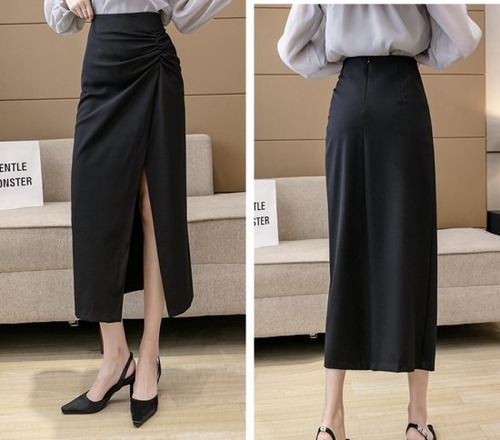 スカート ロング 黒 ロングタイトスカート タイトスカート ボトムス レディース 膝下 マーメイドスカート ロング丈 大きいサイズ 体型カバー ミモレ ハイウエス ロングスカート マキシスカート 無地