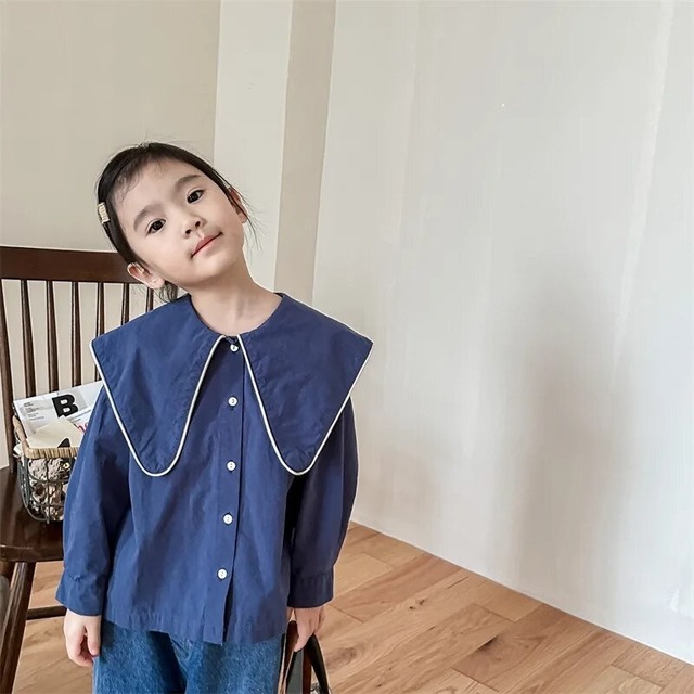 【取寄】文字入りビックカラーでどこから見ても可愛いマリンシャツ