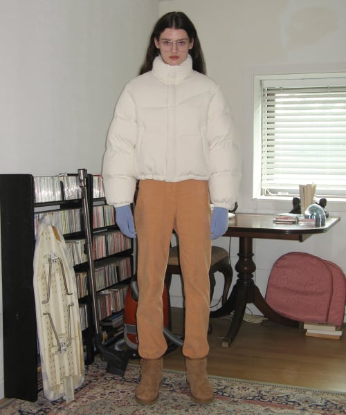 sinoon Hoodie Puffer Jacket ダウン アイボリー SINOON] PUFFER DOWN JACKET (IVORY) | もごつ