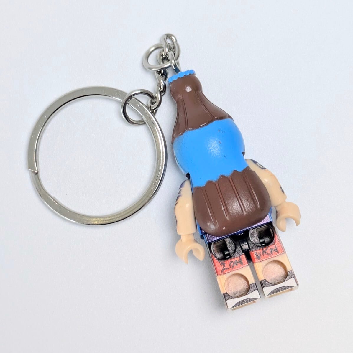 ★ブロックフィギュアキーホルダー★【 popsiくん!】pepsi / ペプシ〚アメリカン雑貨 アメトイ〛