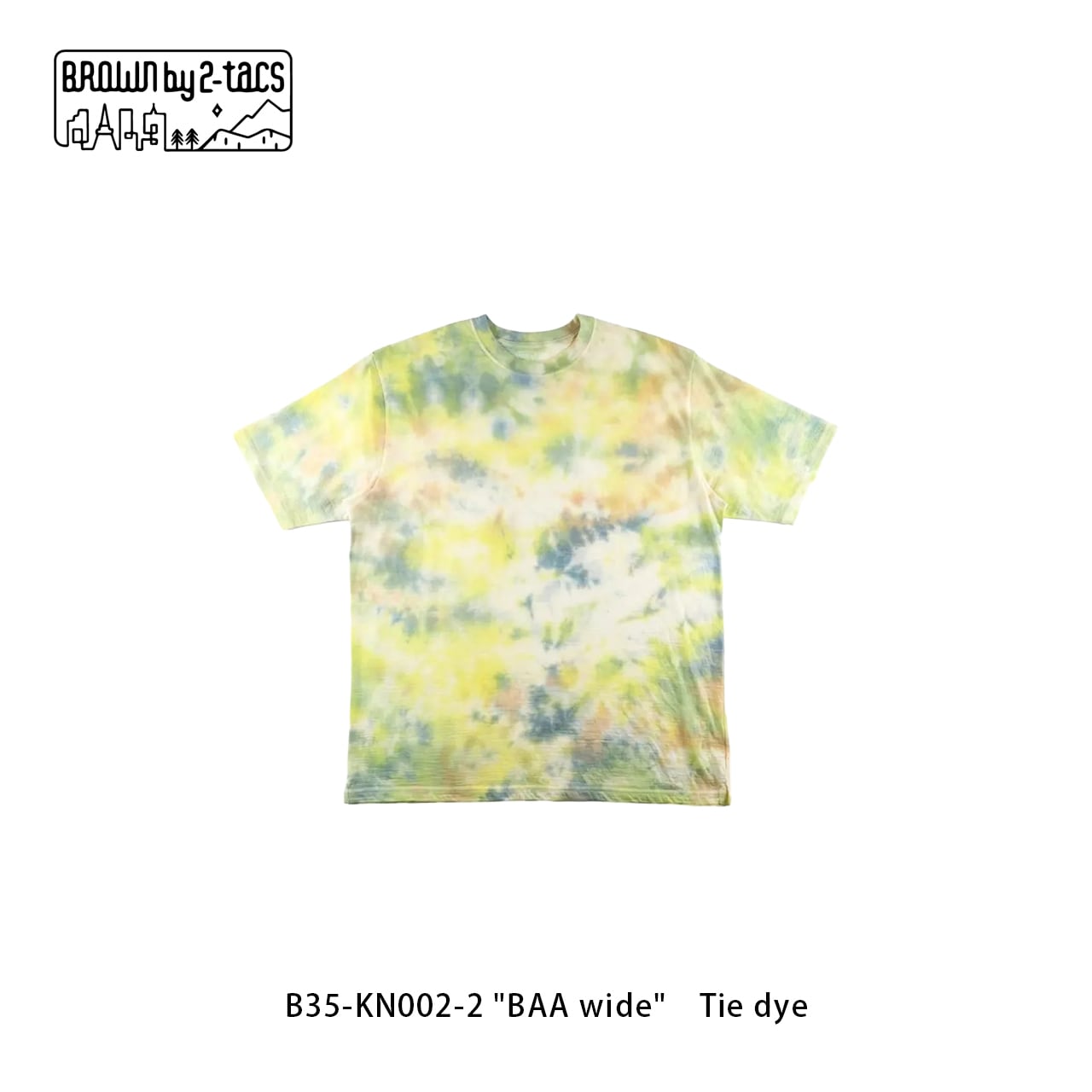 BROWN by 2-tacs B35-KN002-2 "BAA wide" Tie dye