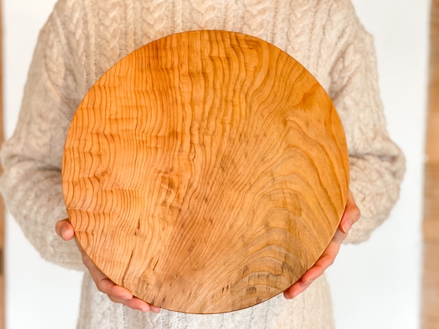 木のお皿、カッティングボード（大きな丸）9