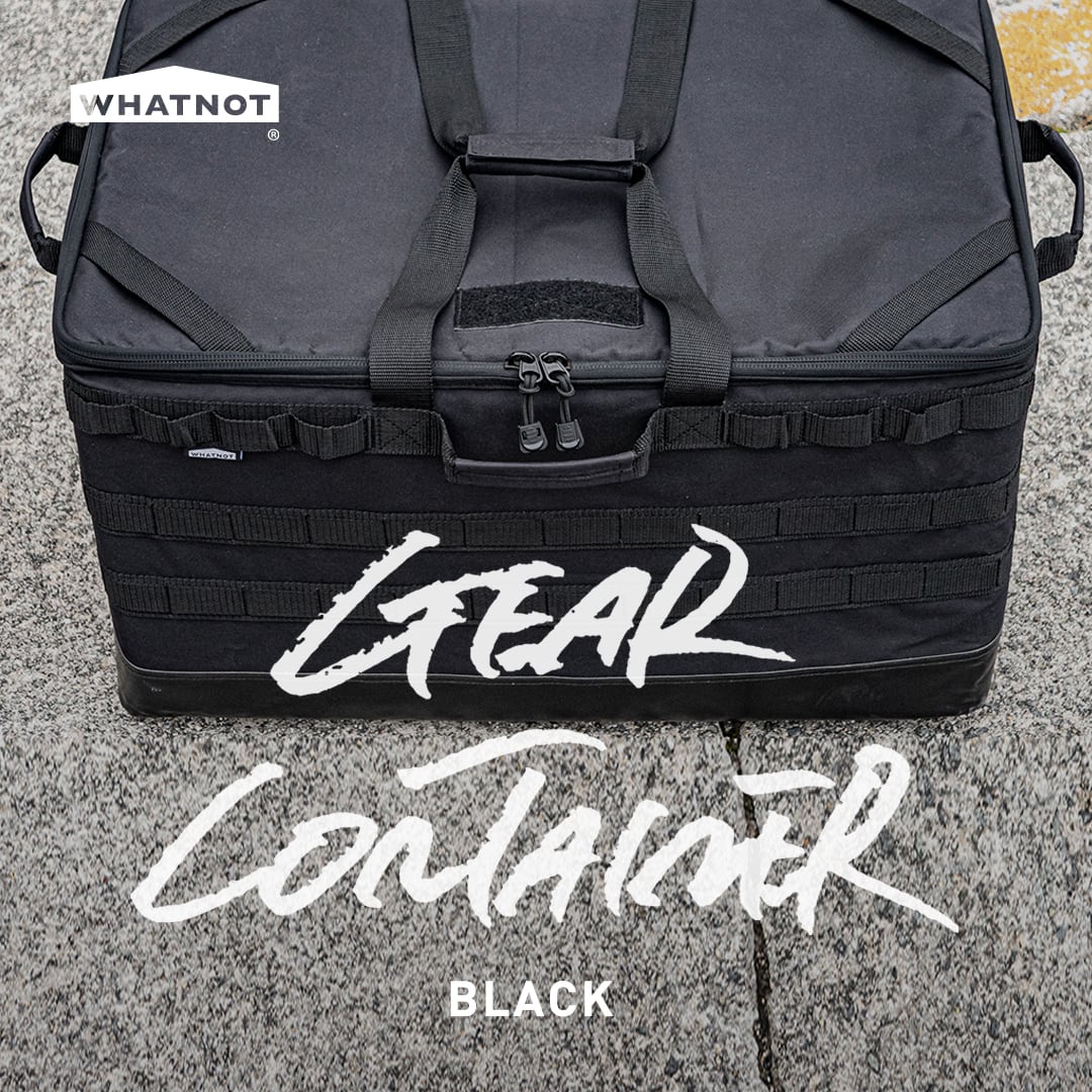 WHATNOT／ギアコンテナ ブラック（GEAR CONTAINER） | WHATNOT HARDWEAR STORE