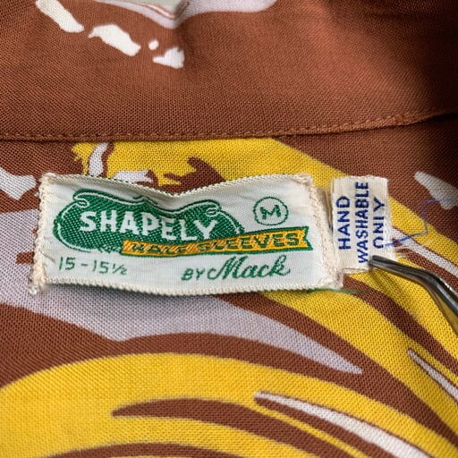 50's SHAPELY BY Mack レーヨンアロハシャツ ハワイアンシャツ バナナ
