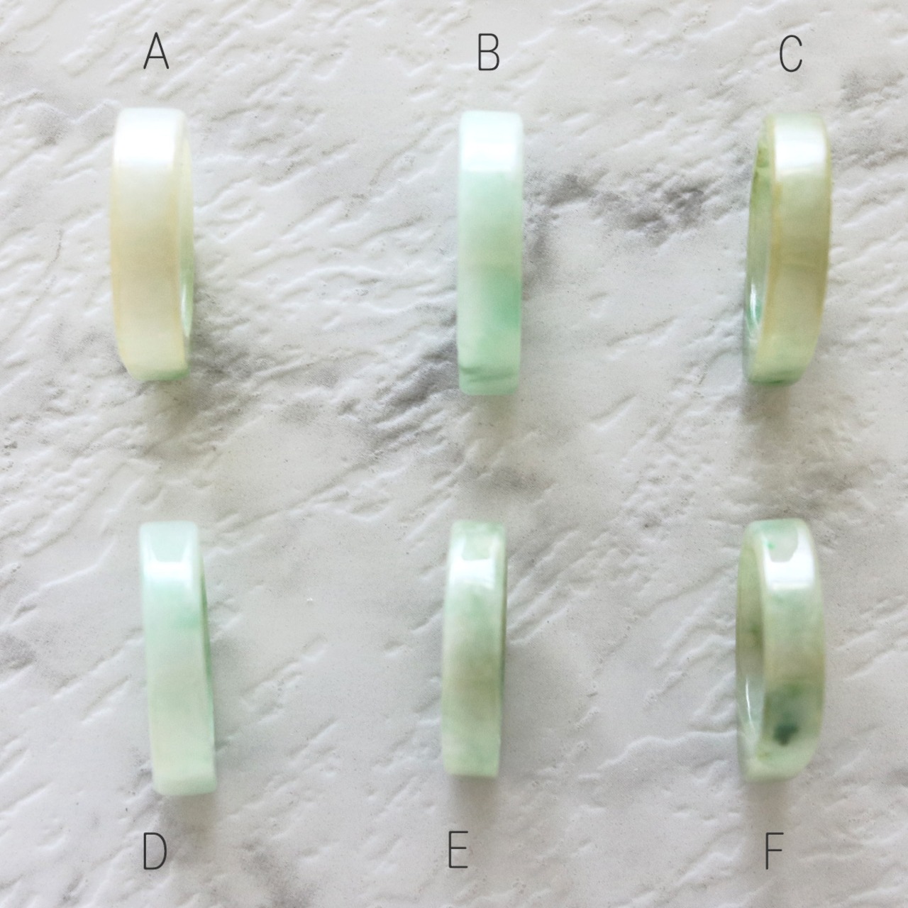【12号】大人かっこよく！くり抜き甲丸リング (トップボリュームタイプ) A貨翡翠 jd_rg1020