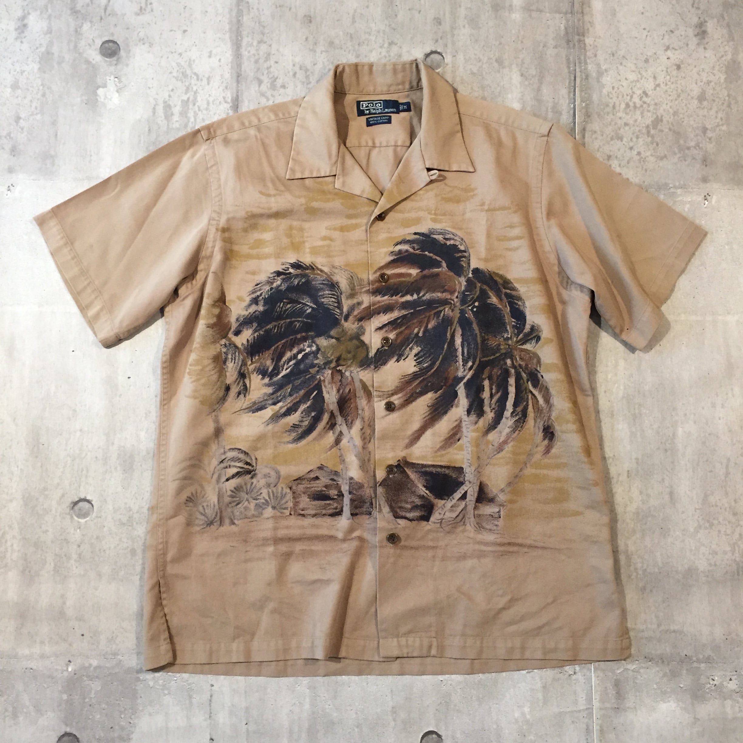 Polo Ralph Lauren VINTAGE CAMP aloha shirt | BROWN_GREEN_VINTAGE