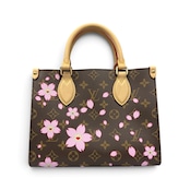 【LOUIS VUITTON × 村上隆】ルイ・ヴィトン LV × TM "チェリーブロッサム" オンザゴー PM
