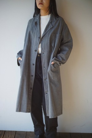 【monoya】1950s black chambray coat