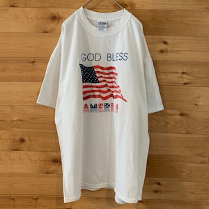 【GILDAN】GOD BLESS 星条旗 Tシャツ アメリカ古着 XL