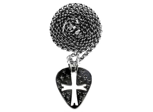 BLACK GUITAR PICK PENDANT SofferAri ソファーアリ日本代理店 Lenny Kravitz レニークラヴィッツ 着用 Dave Navarro  デイヴ・ナヴァロ着用