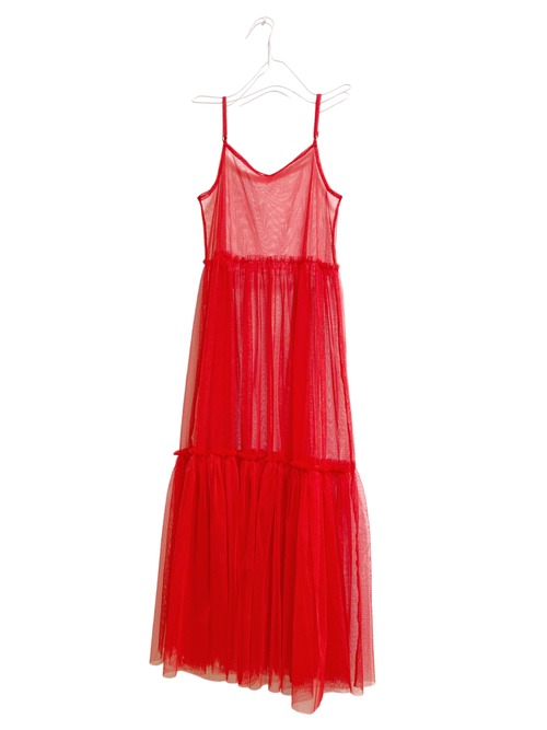 【solmu】tulle onepiece（red）120cm ver