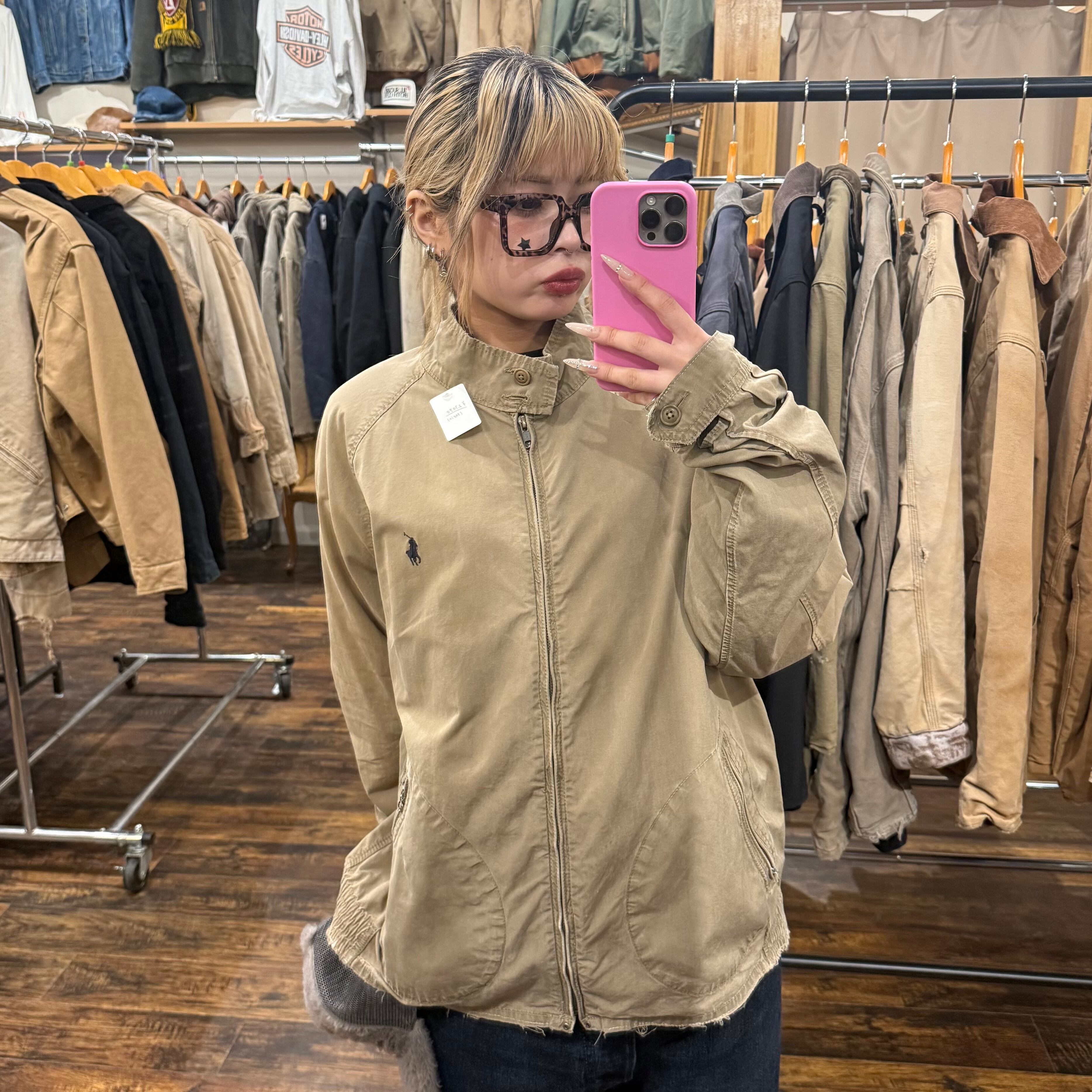 80s 90s ラルフローレン　ダックジャケット　ワークジャケット　カバーオール 80's Ralph Lauren Duck Work Jacket SIZE M 80年代 ラルフローレン