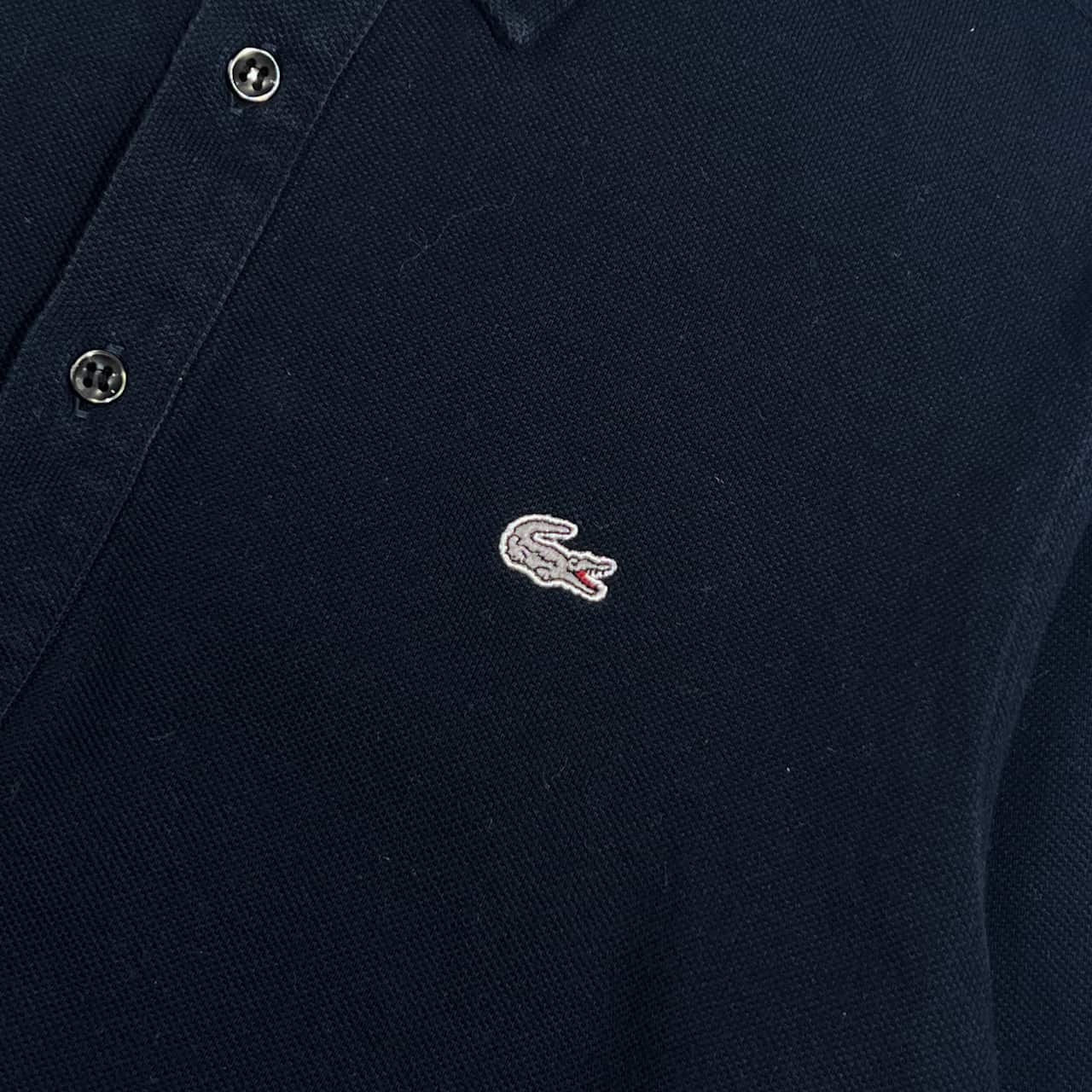 LACOSTE ラコステ BD ボタンダウン 鹿の子 長袖 ポロシャツ 4/ネイビー系 メンズ ファブリカ