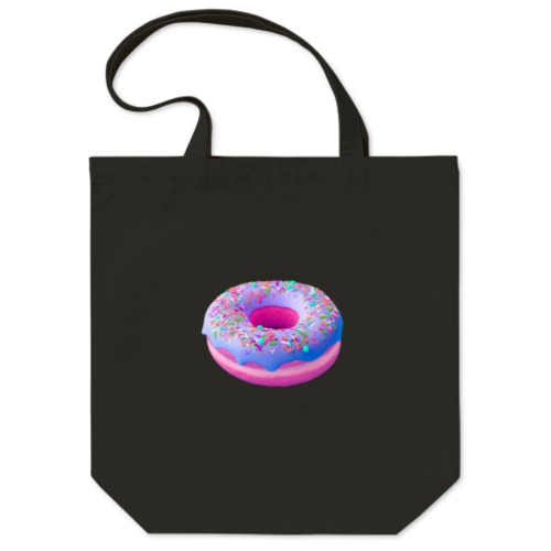 Cyber Donut / トートバッグ Mサイズ - ブラック