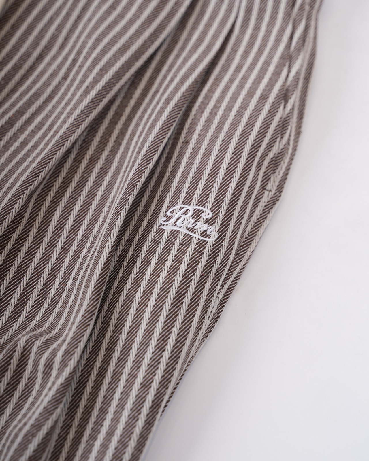 【#Re:room】STRIPE WIDE TUCK PANTS［REP314］