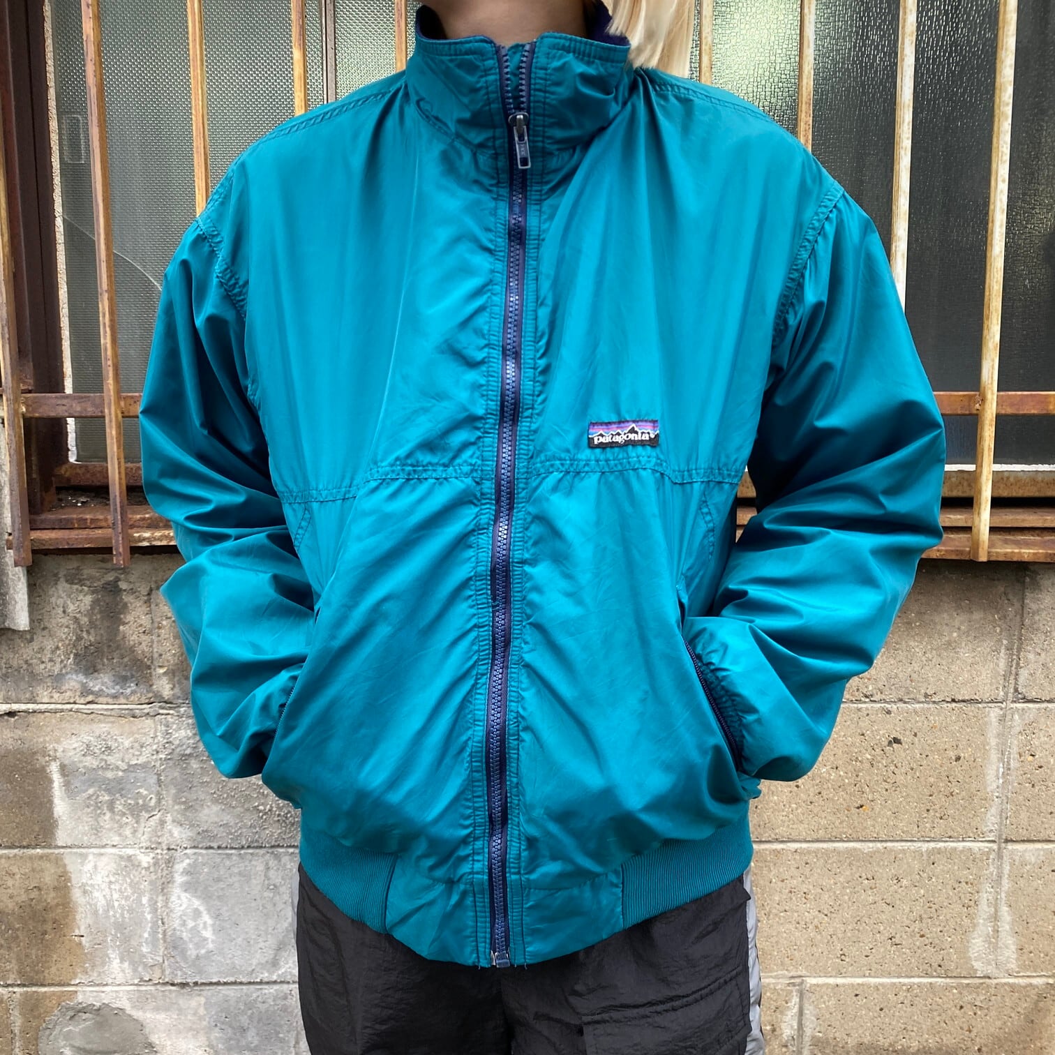 USA製 90年代 Patagonia パタゴニア シェルドシンチラ ナイロンジャケット メンズS 古着 90s ヴィンテージ 98年製 グリーン  緑色 ビンテージ 三角タグ Rマークタグ フリースライナー 【アウトドアジャケット】【cs2212-10a】 | cave 古着屋【公式】古着通販サイト