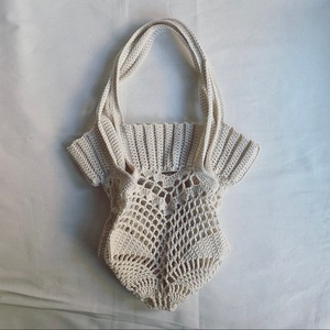 WHITE WORKS CROCHET MINI BAG (Limited edition)