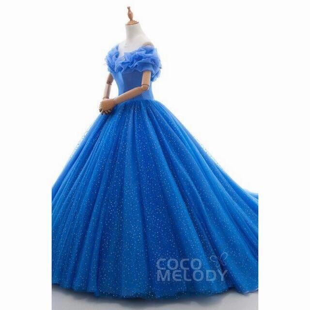 美品✨ LaceMade シンデレラドレス　シンデレラブルー　ワンピース シンデレラ」ドレス