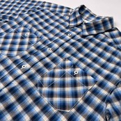 Marmot Mountain Limited マーモット マウンテン リミテッド チェック柄 半袖シャツ サイズ XL /メンズ/ブルー系/ラッコタグ復刻