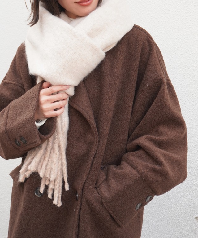 ボリュームフリンジマフラー　5720747