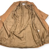 カシミヤ100% EL MIDAS エルミダ ステンカラー コート 10/ベージュ レディース ビンテージ