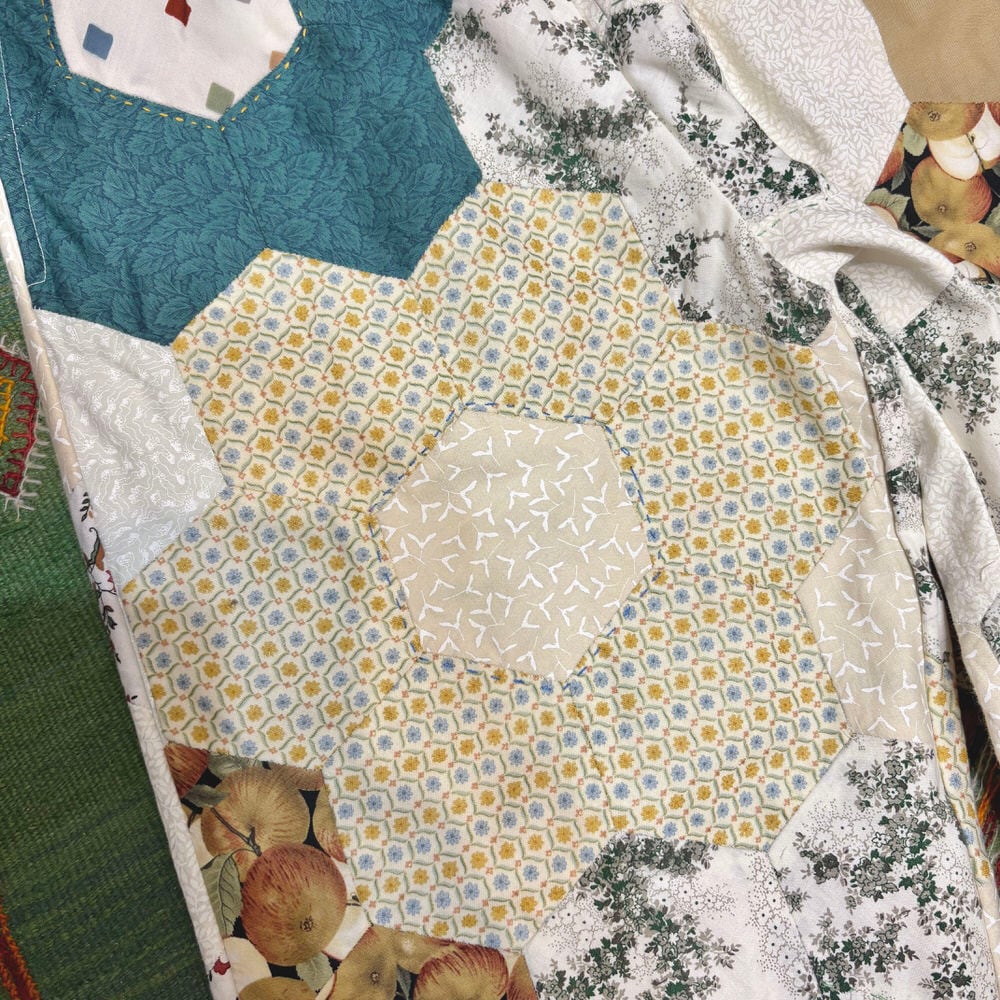 Remake リメイク ハンドメイド フラワーガーデン ヘキサゴン パッチ