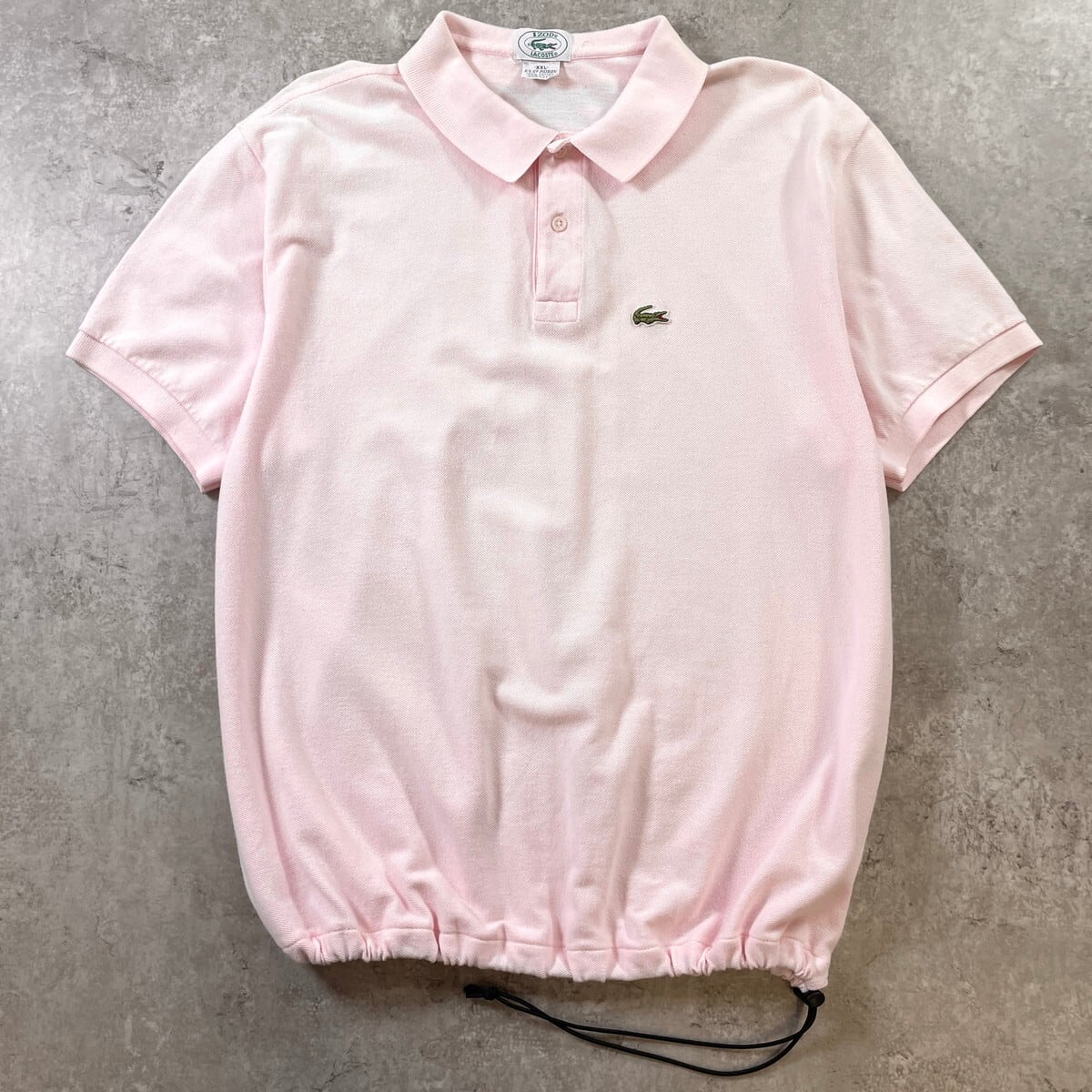 Remake】80~90年代 USA製 IZOD LACOSTE ドローコード付き ポロシャツ