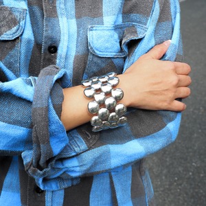 70s-80s Israel Silver Bubble Bangle