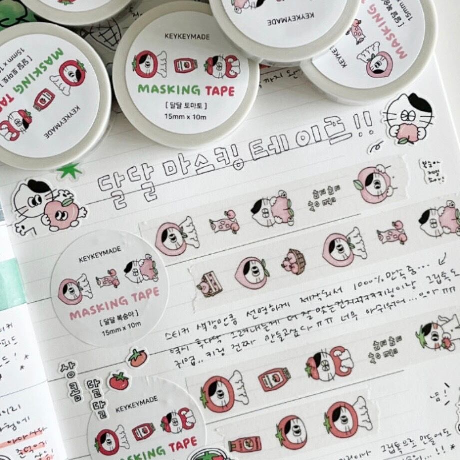 ★予約 KEYKEYMADE 〔masking tape -2種類 甘いマステ-〕