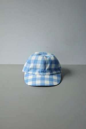 TSTS【GINGHAM WOOL DRAWSTRING CAP -SAX BLUE GINGHAM-】